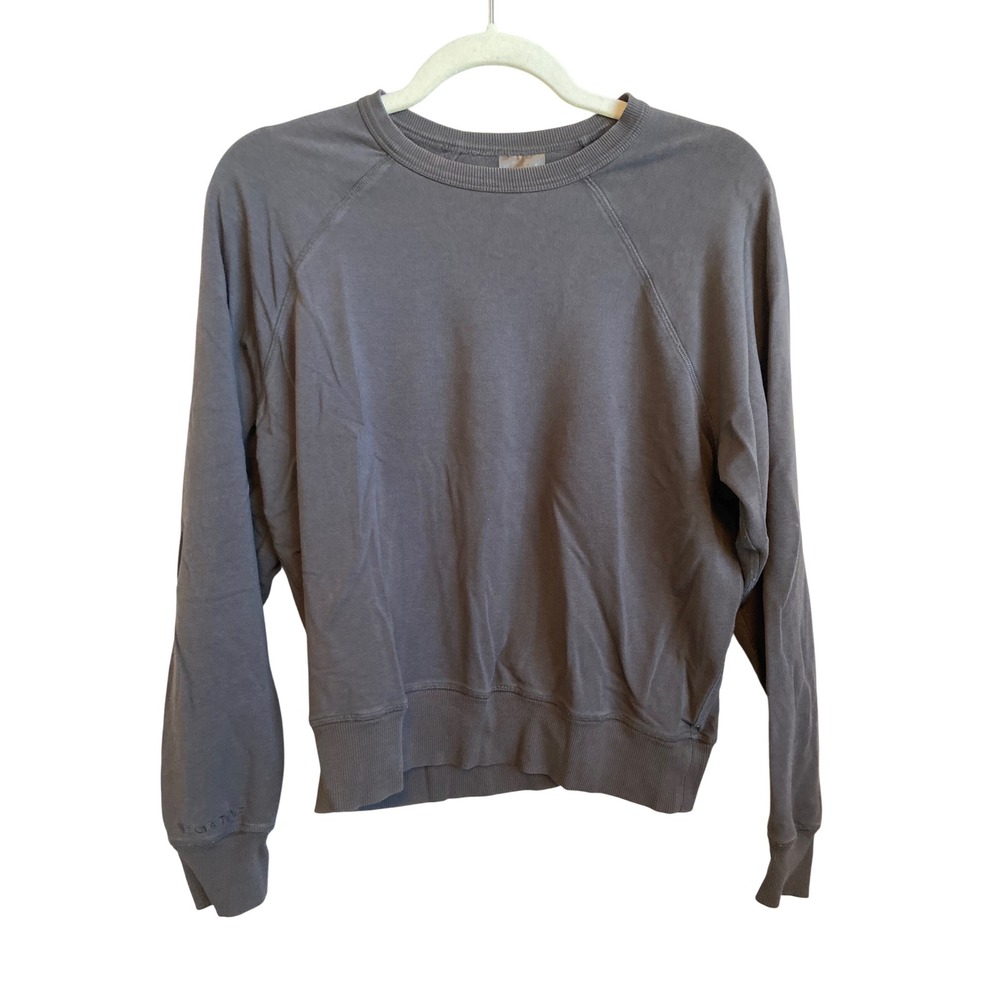 Negative Underwear Raglan Sweatshirt Charcoal Grey Cotton Modal Blend Medium